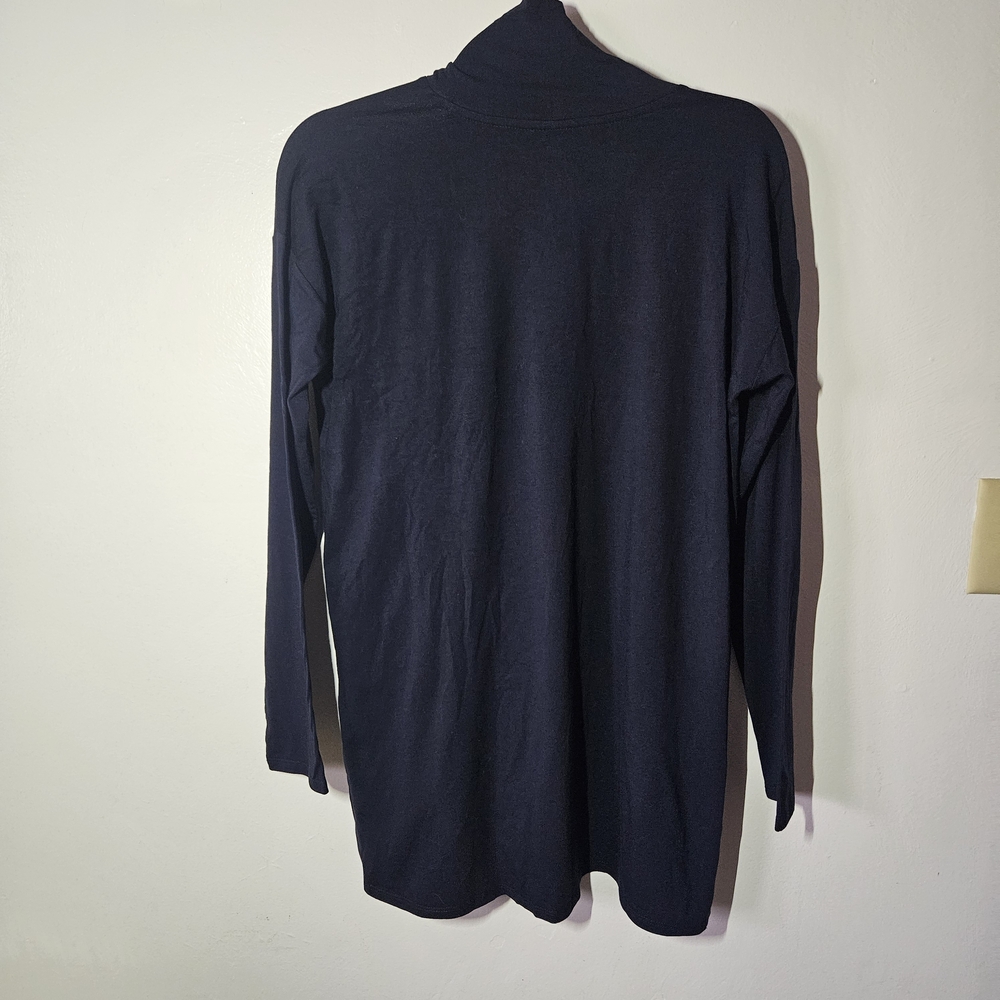 J. Jill Women's Navy Turtleneck Top